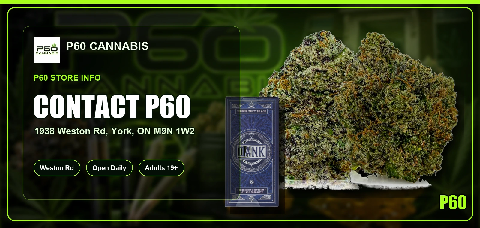 Contact P60 Cannabis